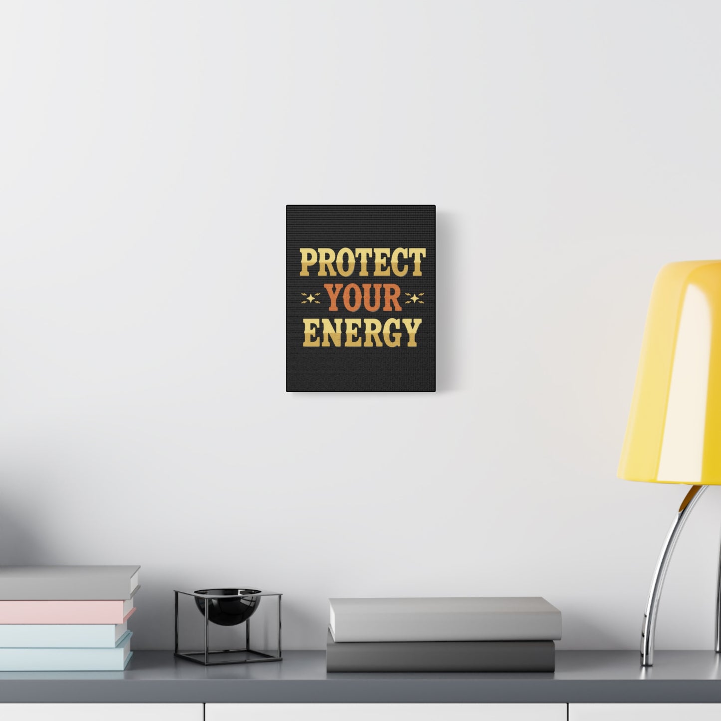 Protect Your Energy Canvas | Matte Stretched Wall Art