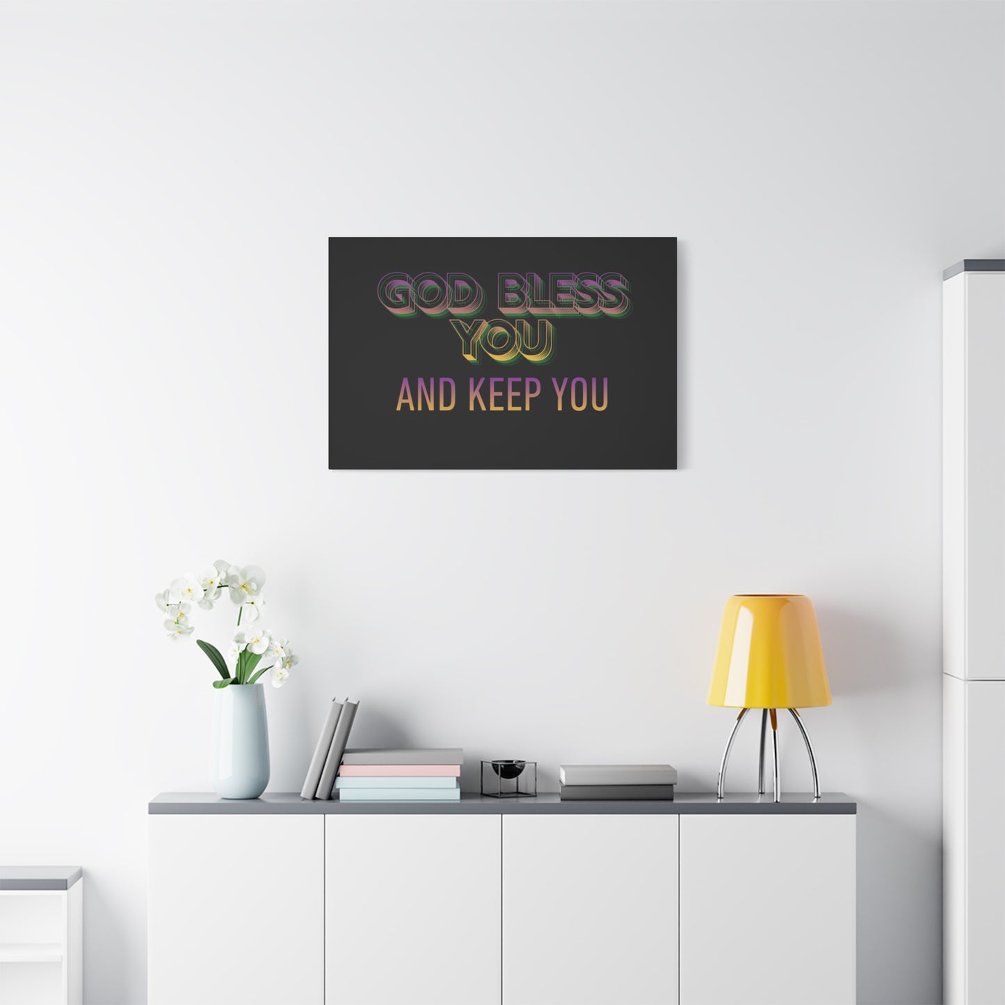 God Bless You and Keep You Canvas | Matte Stretched Wall Art