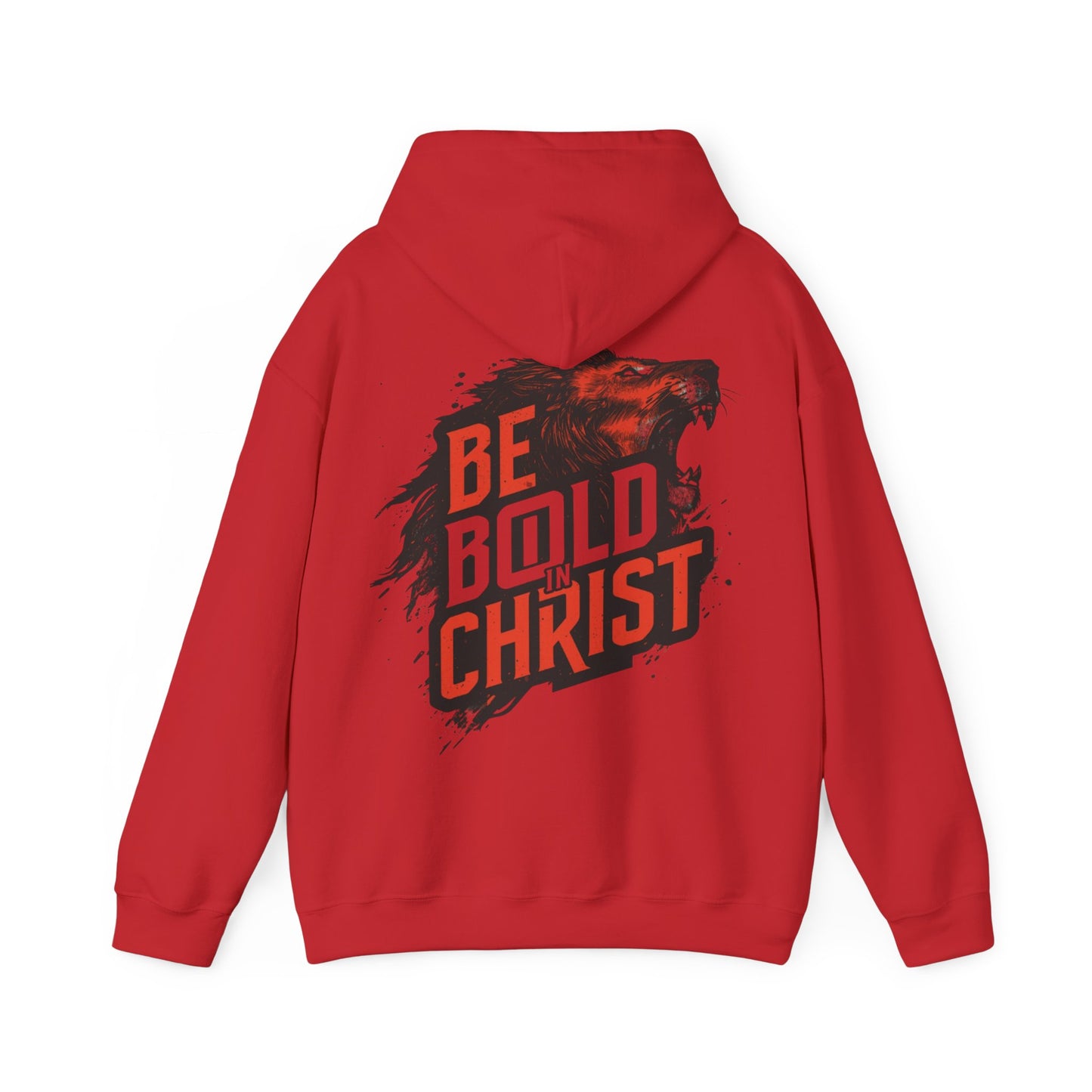 Be Bold in Christ Bear Graphic Hoodie | Faith Roaring Bear Sweatshirt