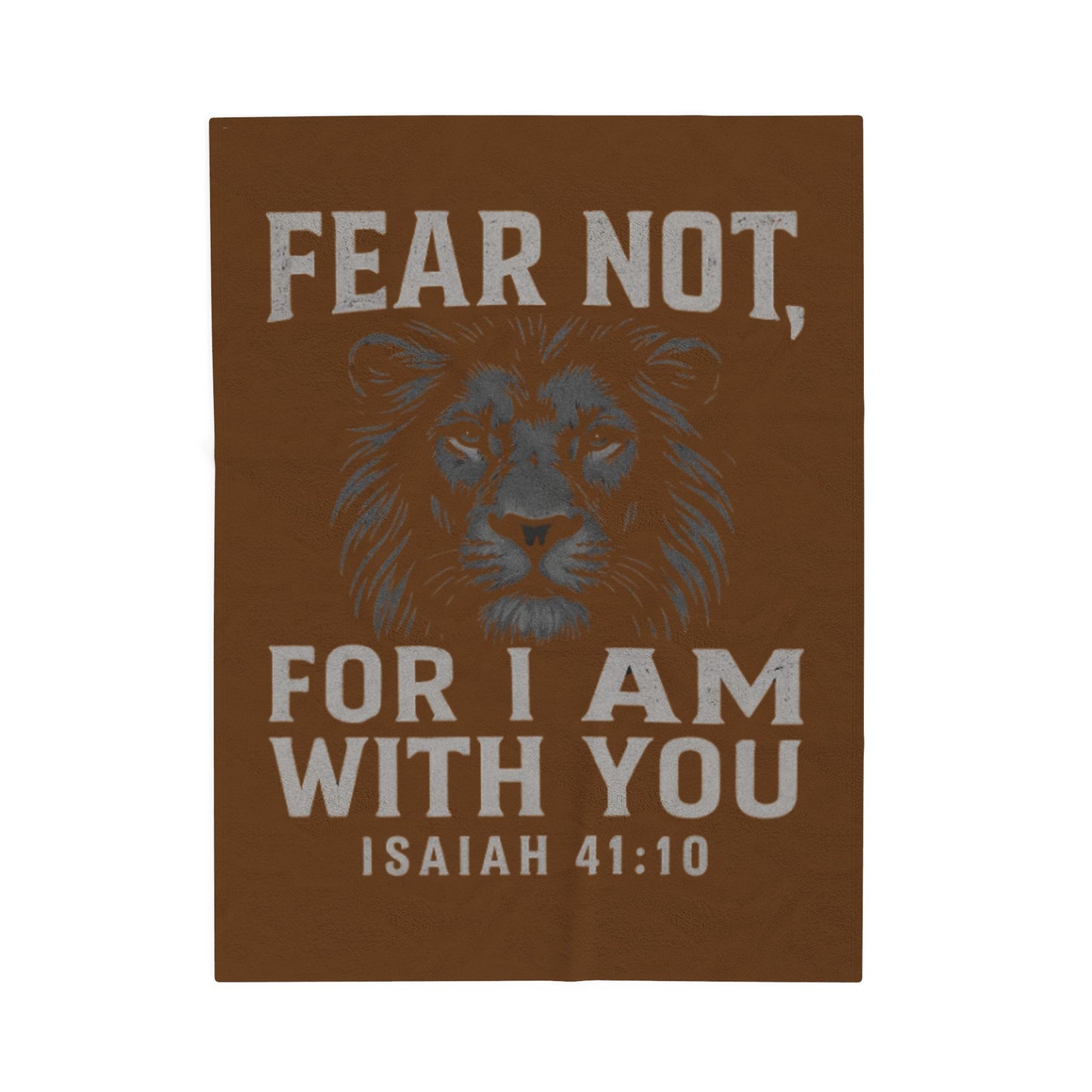 Cozy Velveteen Plush Blanket with Inspirational Lion Design | Warm Throw for Home, Unique Gift, Spiritual Decor, Family Comfort, Bible [...]