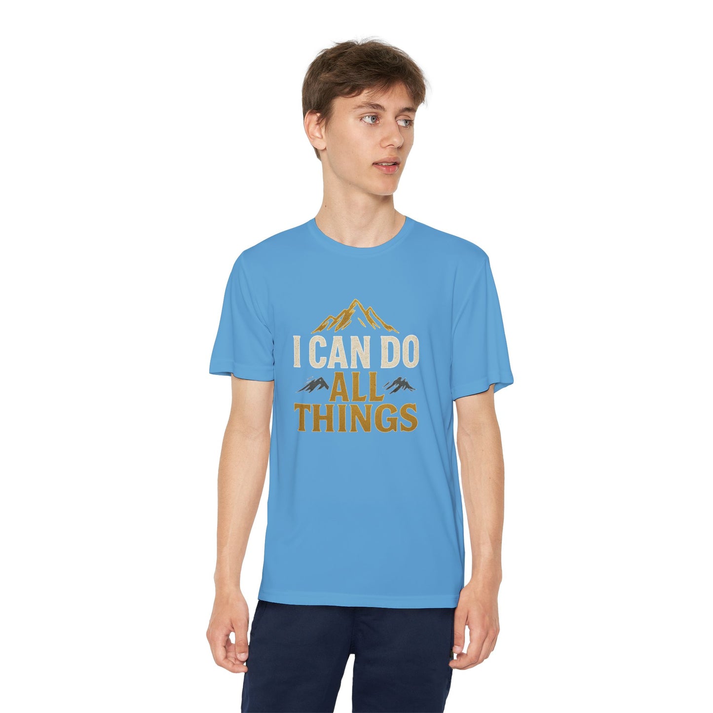 Youth Competitor Tee - I Can Do All Things Motivational Shirt