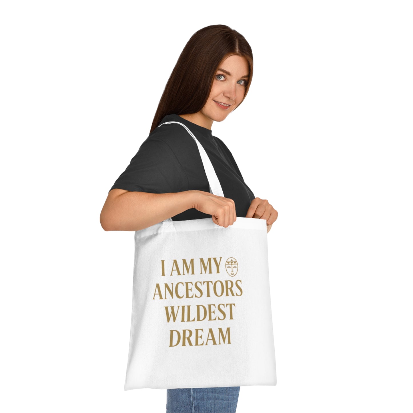 Ancestors' Dream Cotton Tote | Eco-Friendly Inspirational Bag