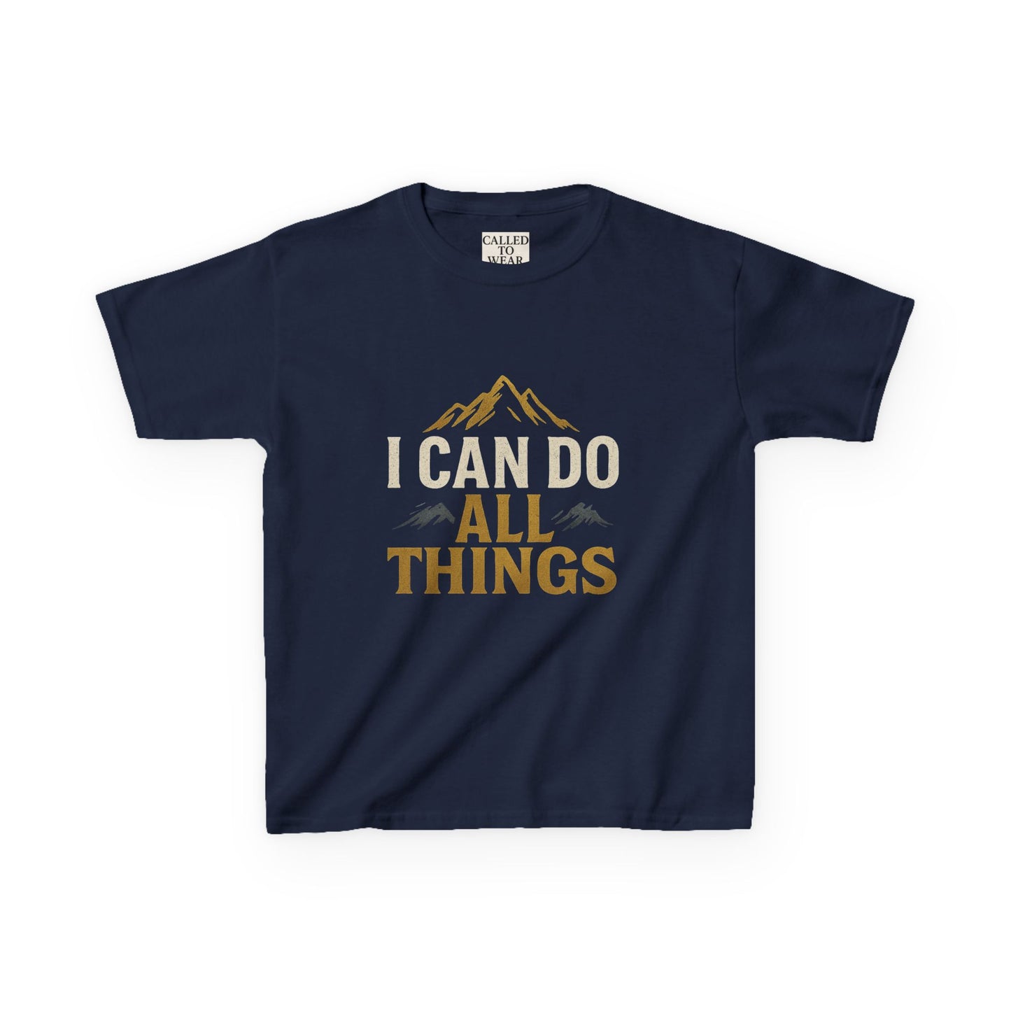 Kids Tee - Inspire and Empower 'I Can Do All Things' Motivational Shirt