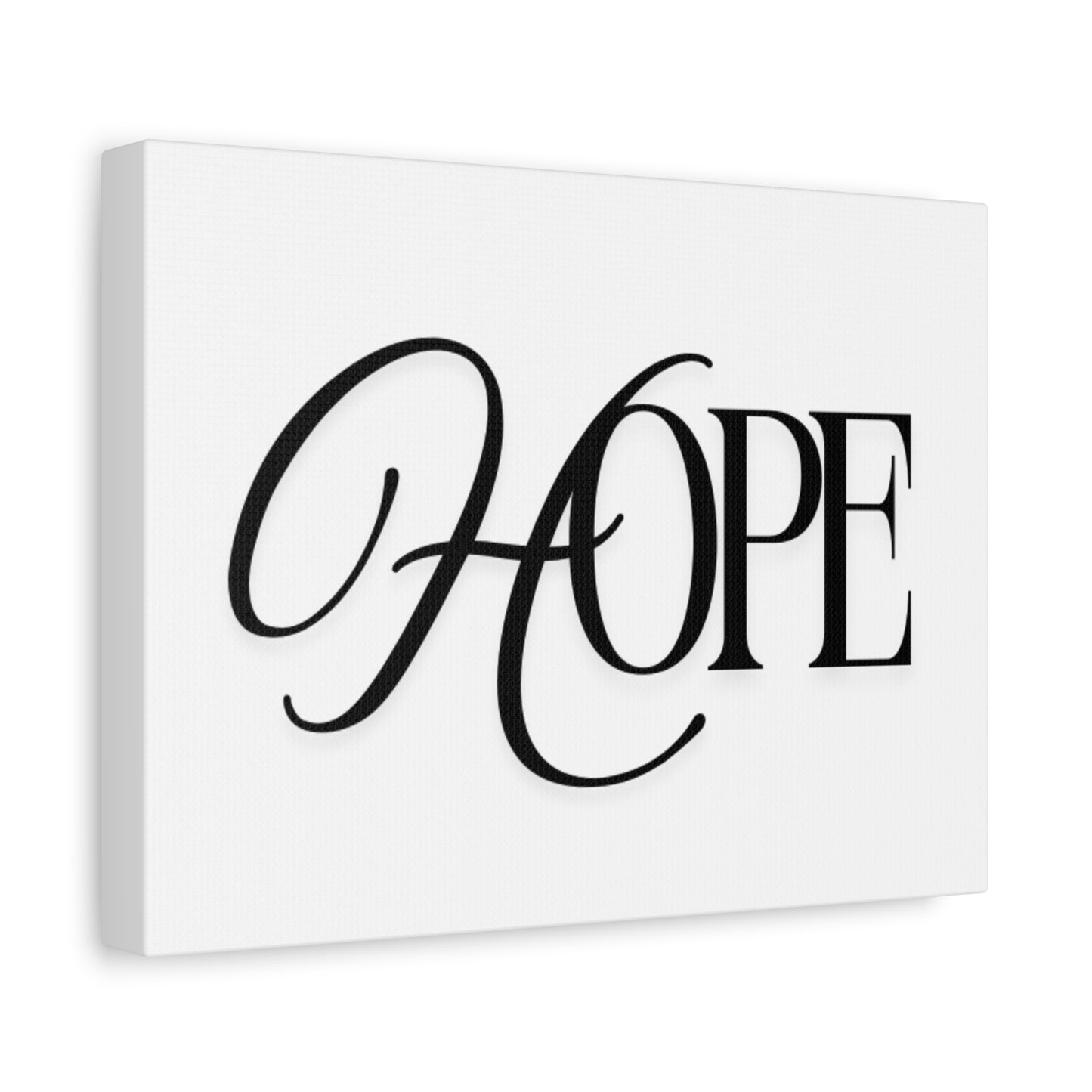 Hope Script Wall Art Canvas | Matte Stretched Canvas
