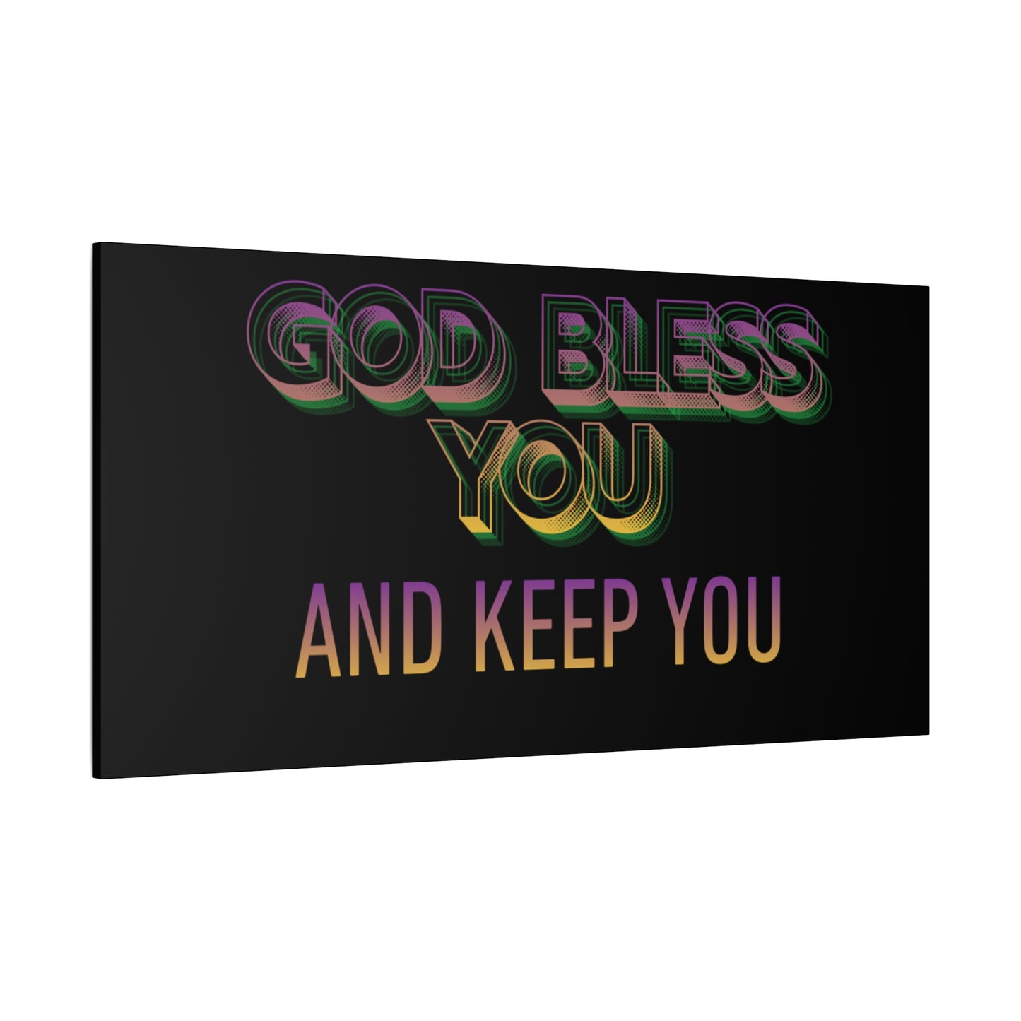 God Bless You and Keep You Canvas | Matte Stretched Wall Art