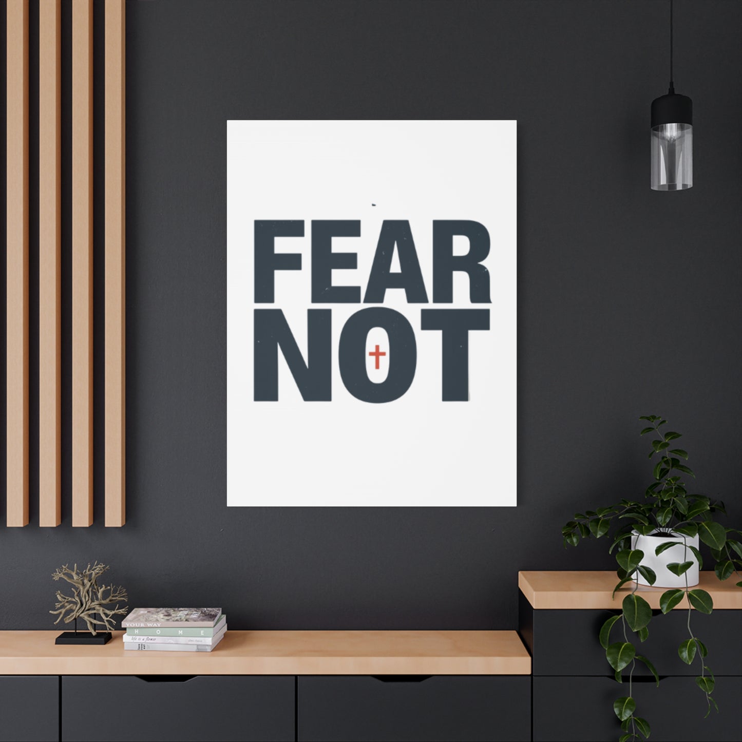 Fear Not canvas | Christian wall art, stretched matte gallery wrap