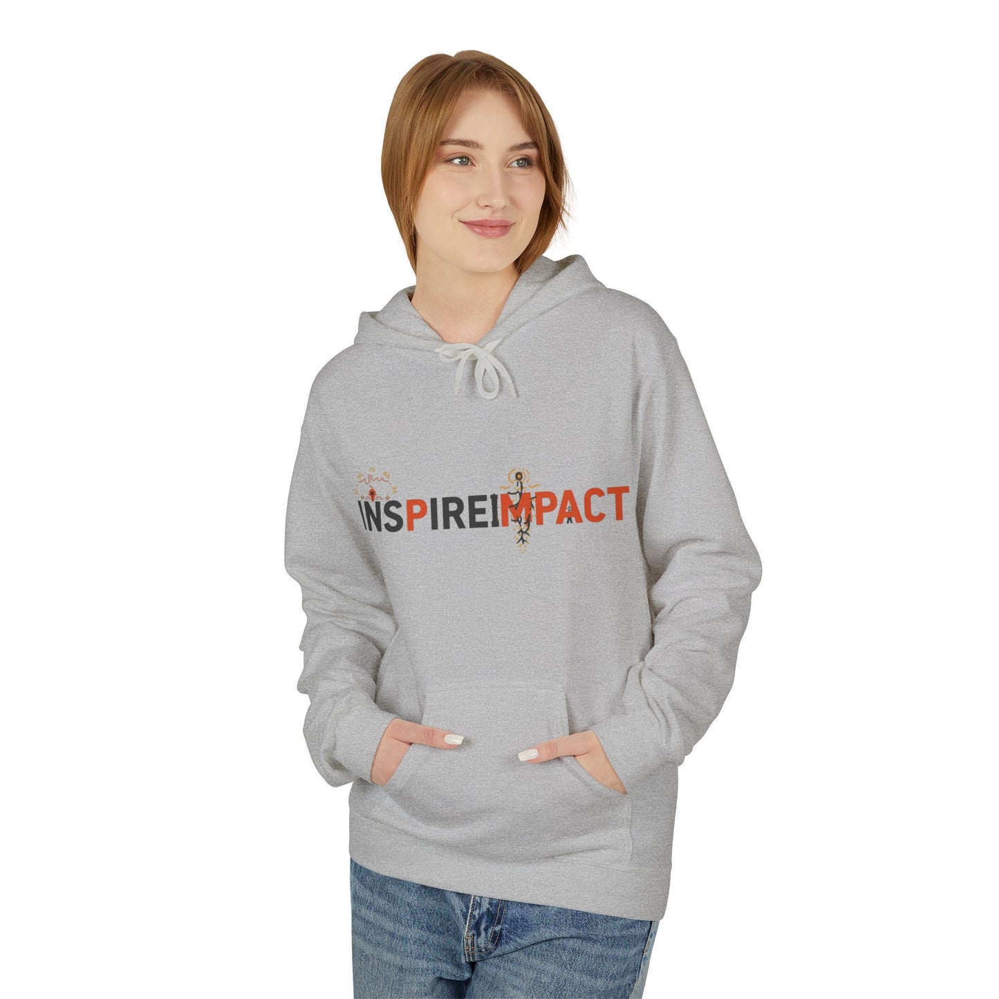 Inspire Impact Hoodie | Inspirational Typography Logo
