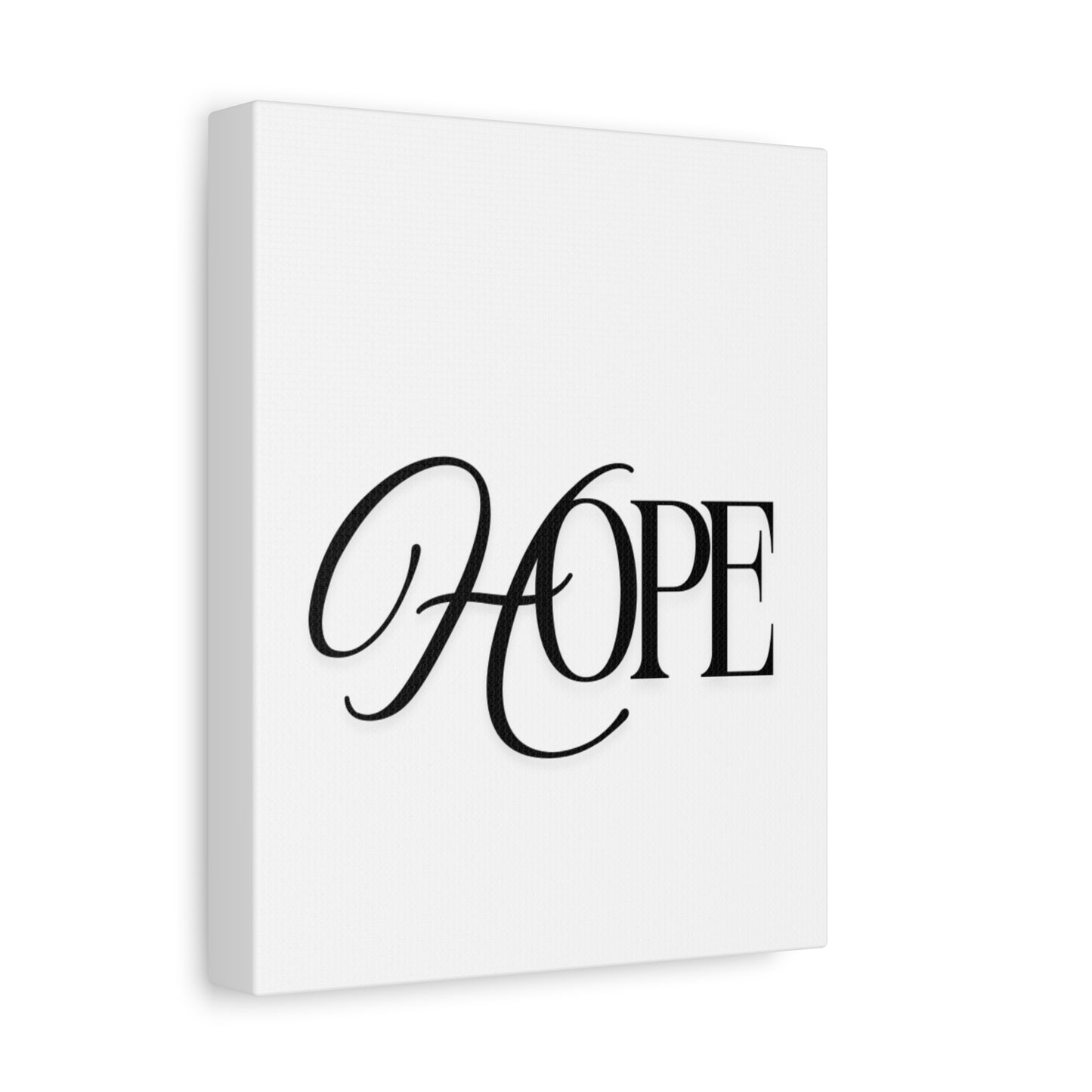Hope Script Wall Art Canvas | Matte Stretched Canvas