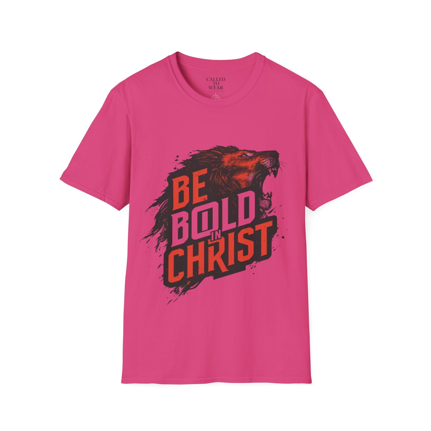 Be Bold in Christ Wolf Graphic T-Shirt | Faith Statement Tee