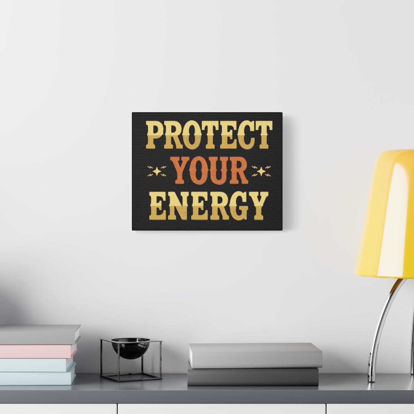 Protect Your Energy Canvas | Matte Stretched Wall Art