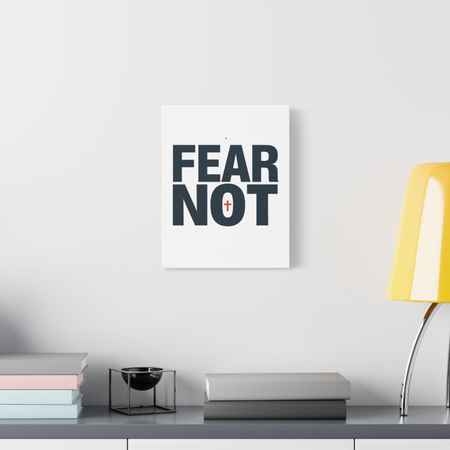 Fear Not canvas | Christian wall art, stretched matte gallery wrap