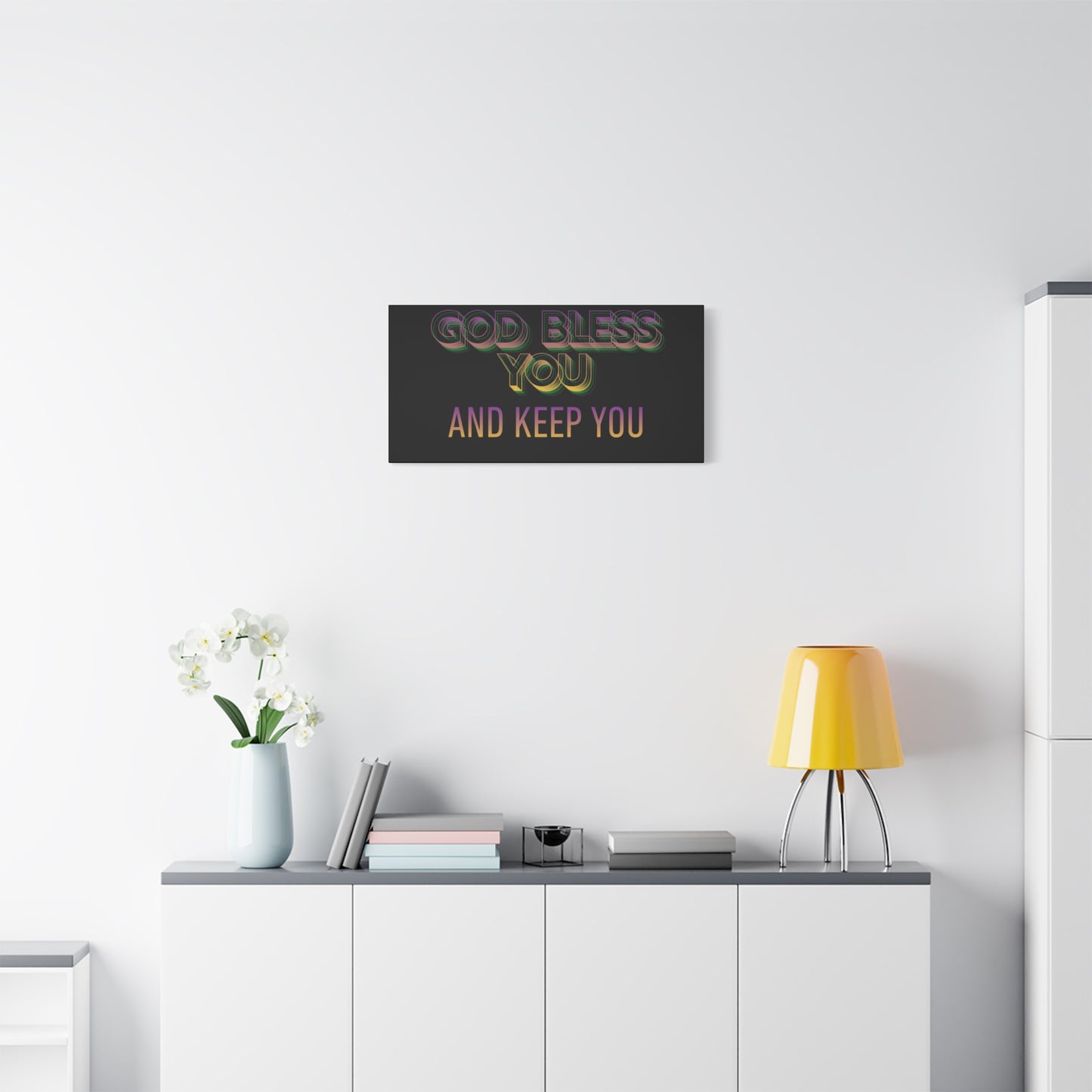 God Bless You and Keep You Canvas | Matte Stretched Wall Art