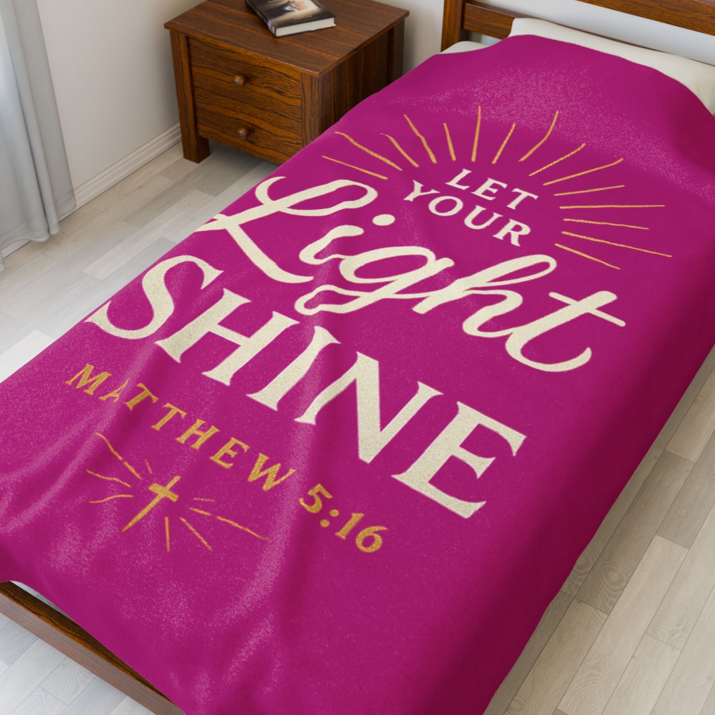 Inspirational Velveteen Plush Blanket