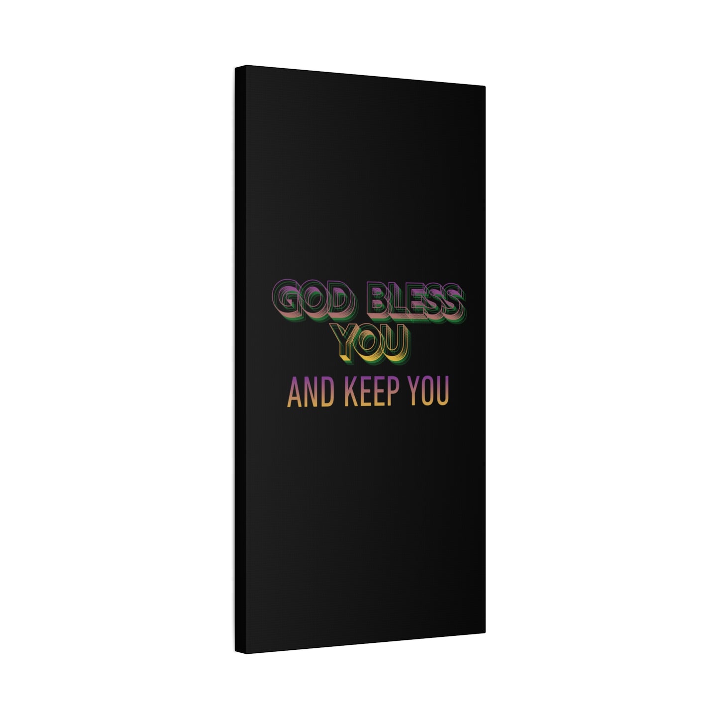 God Bless You and Keep You Canvas | Matte Stretched Wall Art