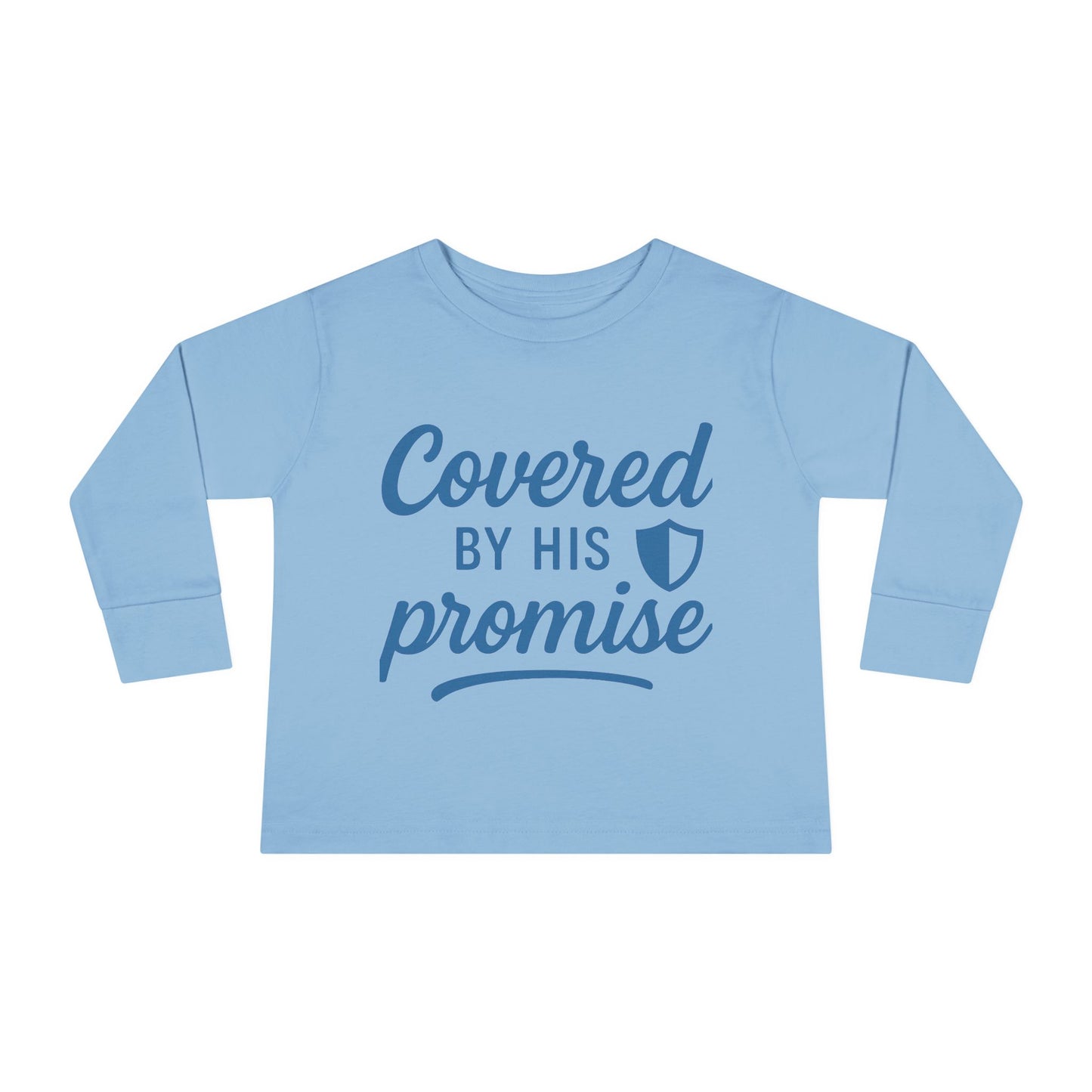 Covered by His Promise Toddler Long Sleeve Tee
