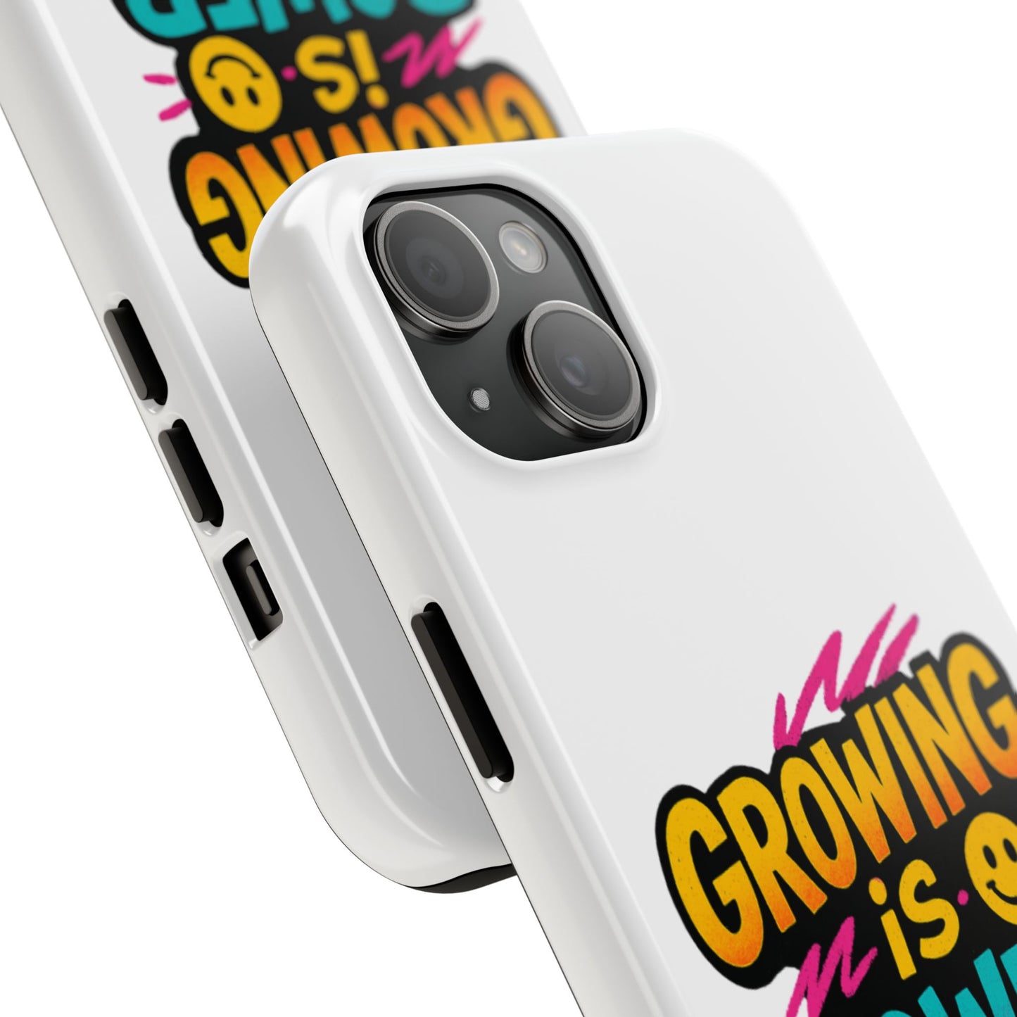 Empowering Tough Phone Case - 'Growing is Power' - Motivational Gifts, Unique Phone Accessories, Phone Protector, Gift for Teens