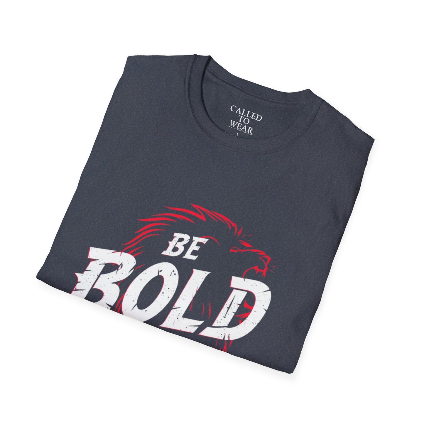 Be Bold in Christ T-Shirt | Christian Faith Tee, Lion Silhouette Typography
