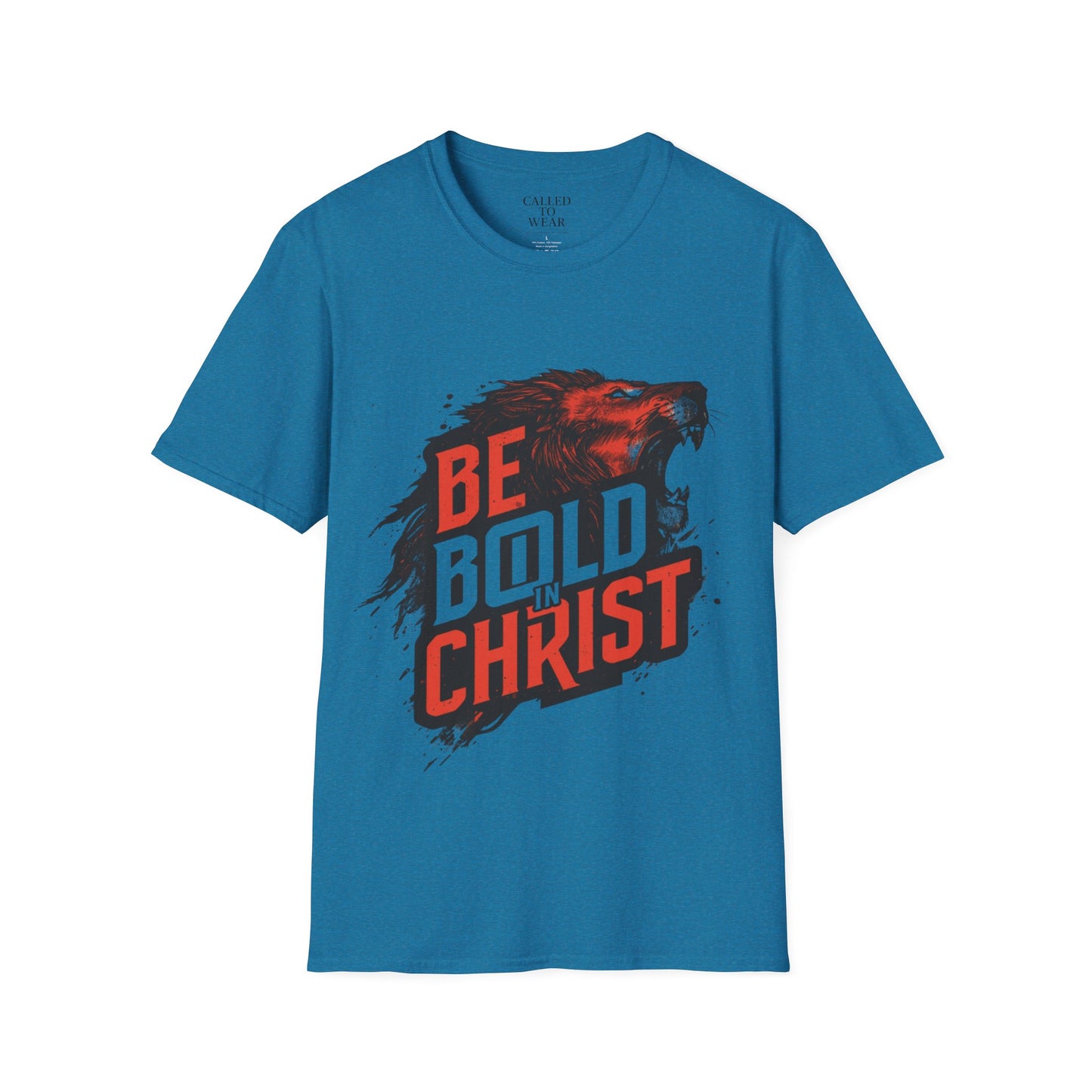 Be Bold in Christ Wolf Graphic T-Shirt | Faith Statement Tee