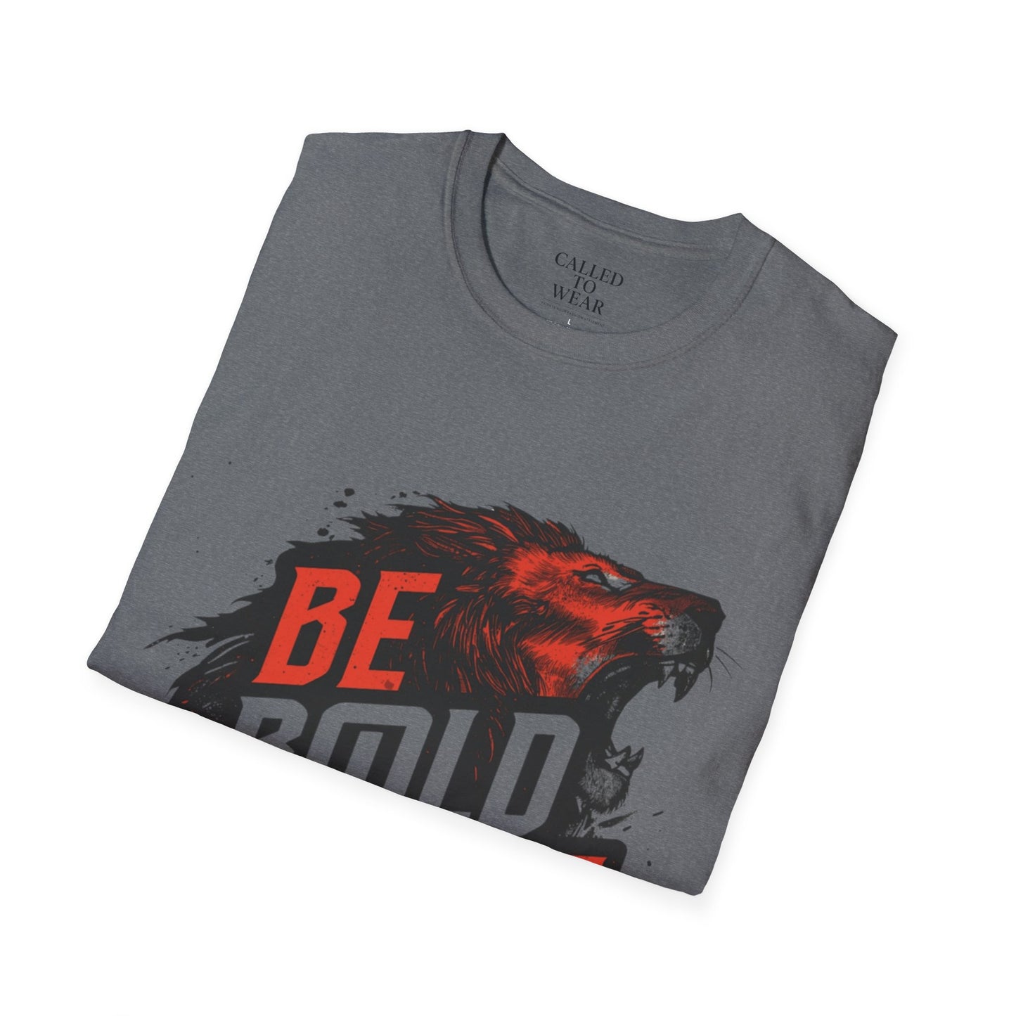 Be Bold in Christ Wolf Graphic T-Shirt | Faith Statement Tee