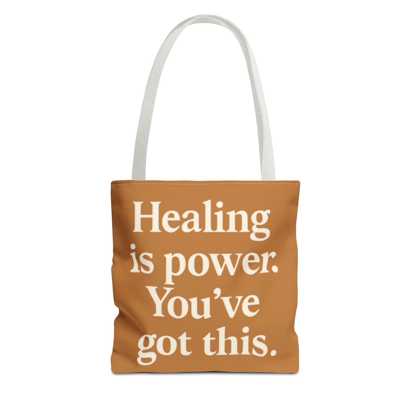 Empowering Healing Tote Bag, Inspirational Market Bag, Motivational Gift, Self-Care Accessory, Supportive Everyday Tote