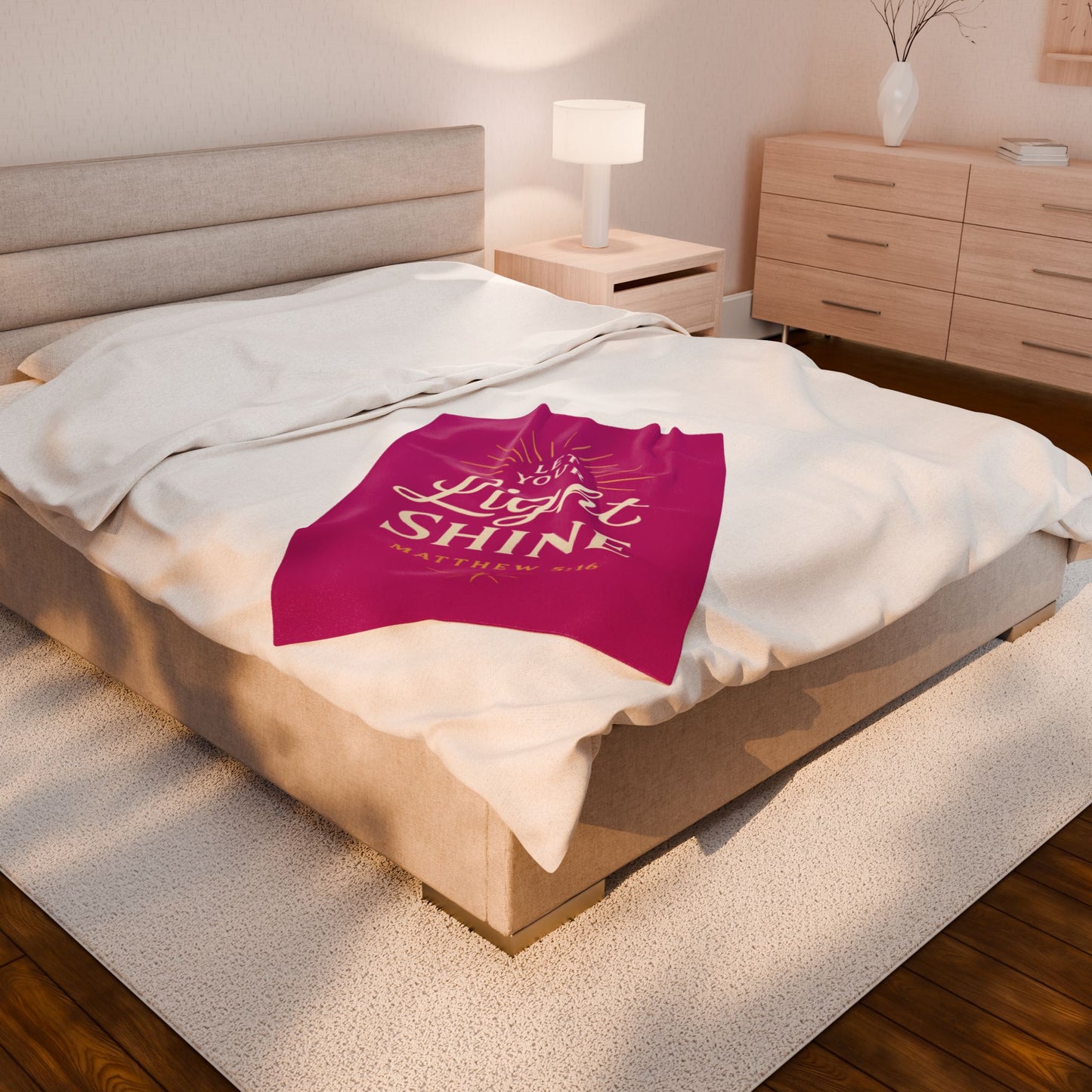 Inspirational Velveteen Plush Blanket