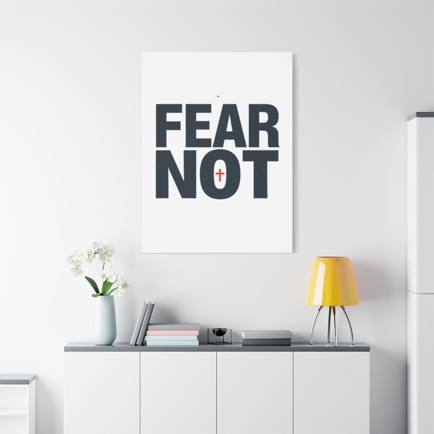 Fear Not canvas | Christian wall art, stretched matte gallery wrap