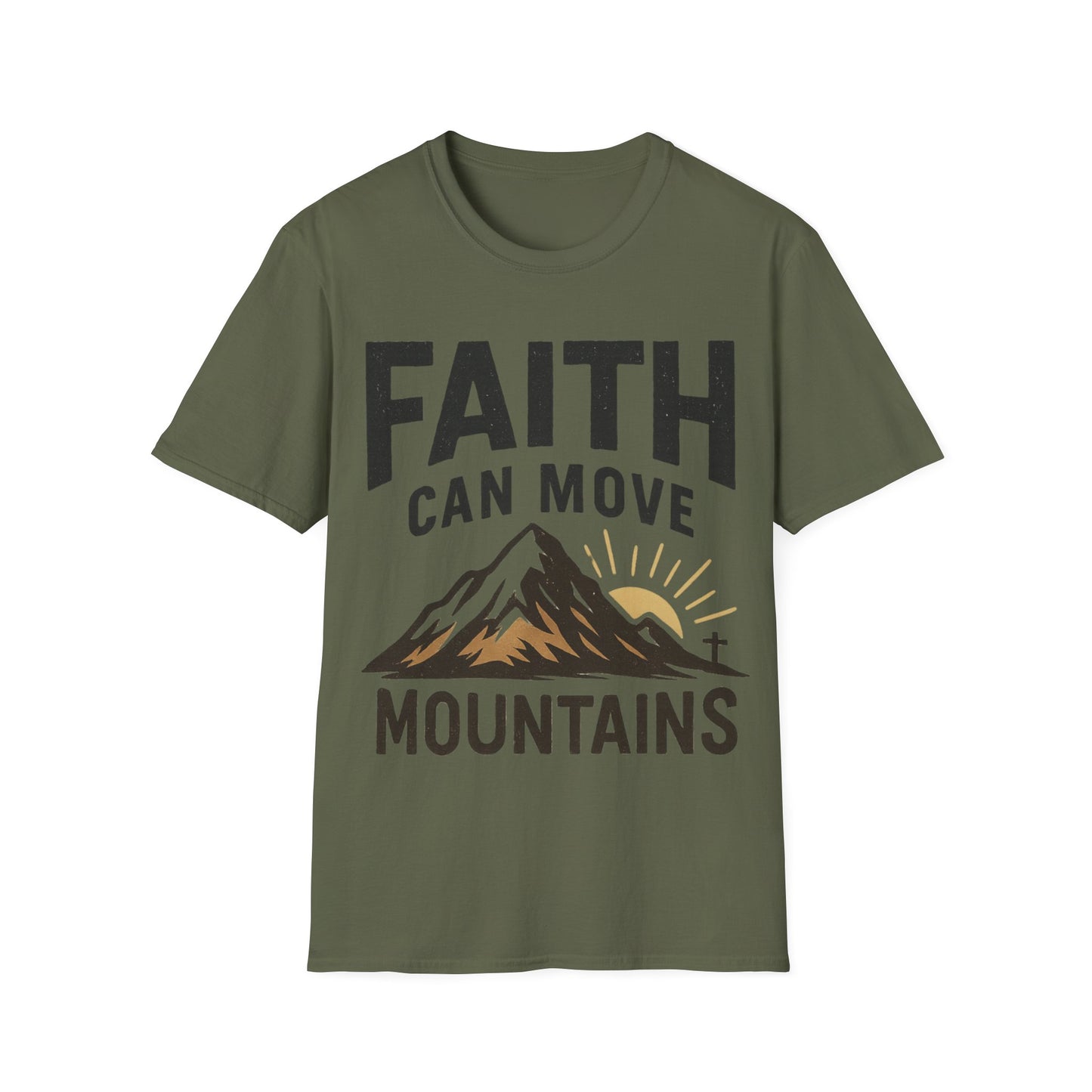 Faith-Inspired Unisex Softstyle T-Shirt - Inspirational Gift, Christian Apparel, Religious Tee, Motivational Shirt, Scripture Tee