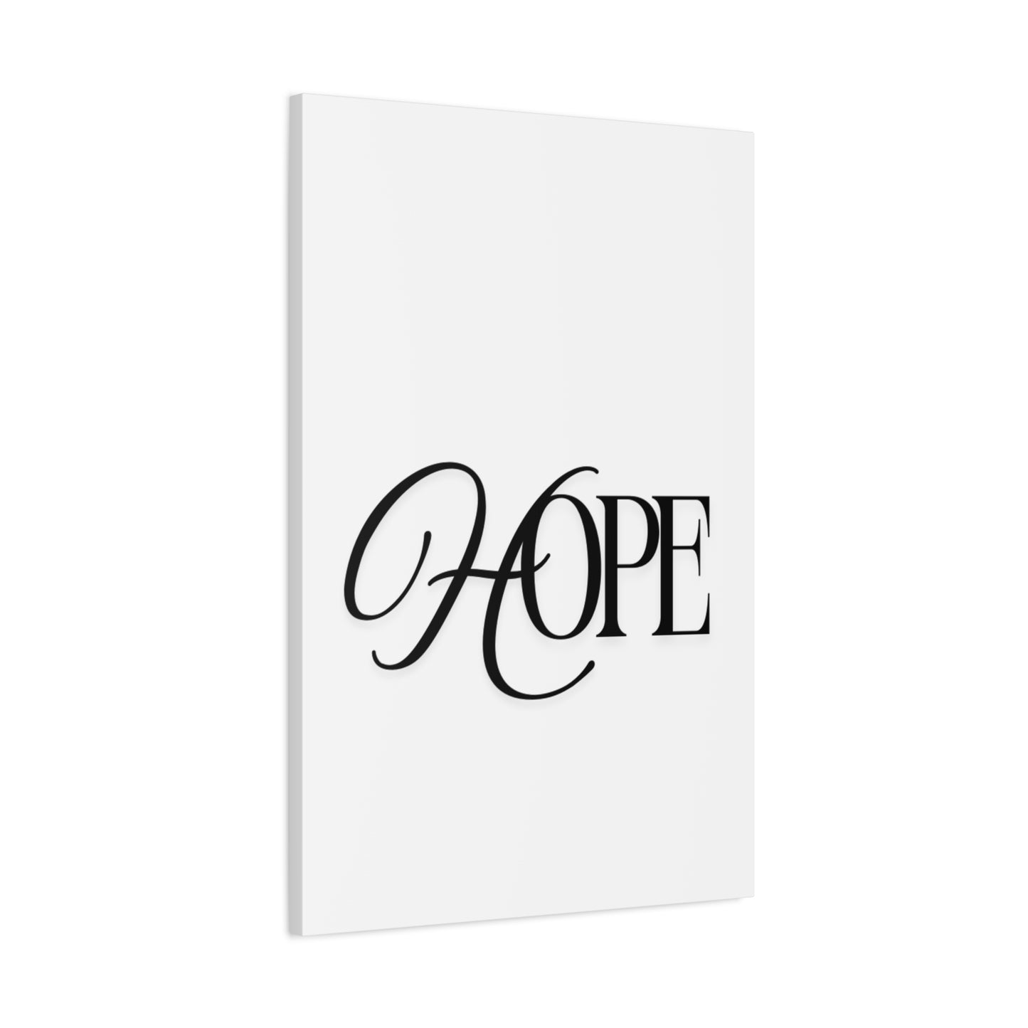 Hope Script Wall Art Canvas | Matte Stretched Canvas