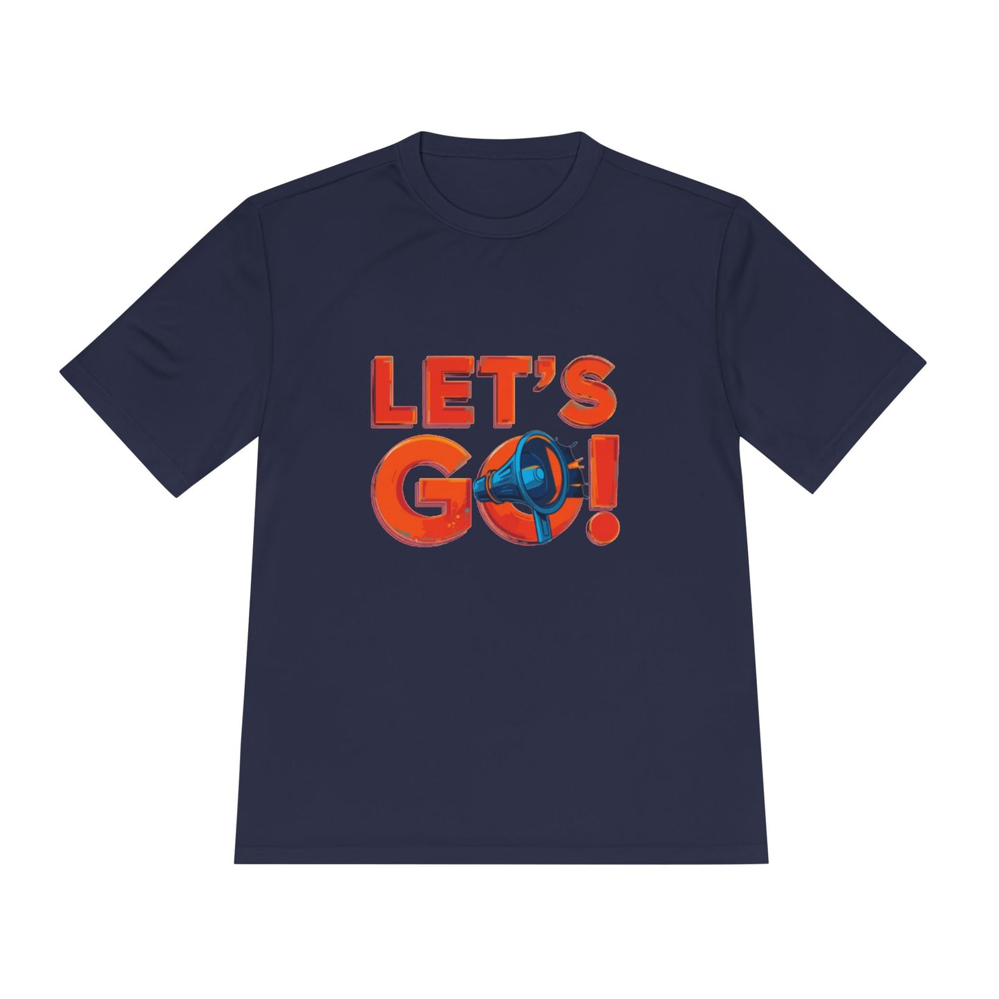 LET'S GO! Momentum Graphic Tee | Lightweight Polyester Athletic Shirt