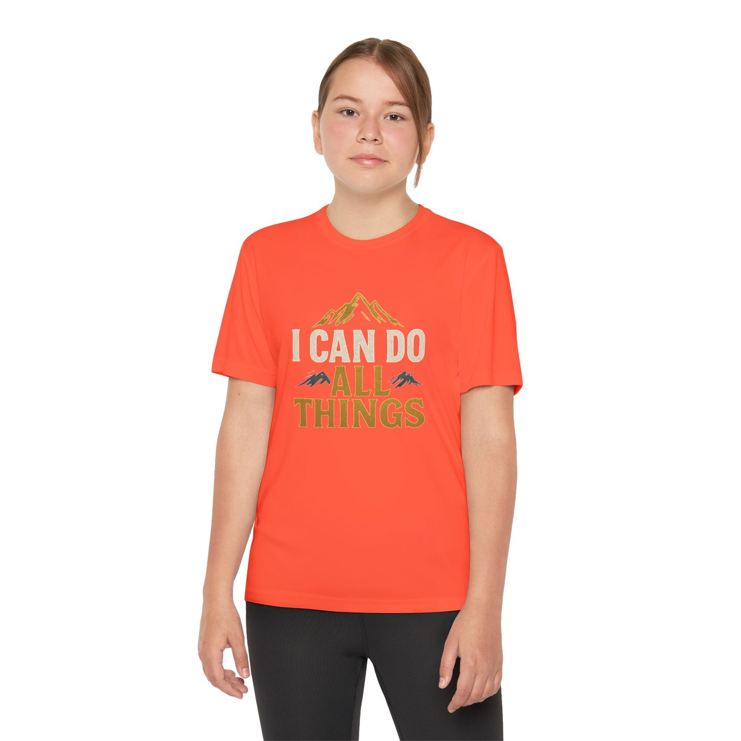 Youth Competitor Tee - I Can Do All Things Motivational Shirt