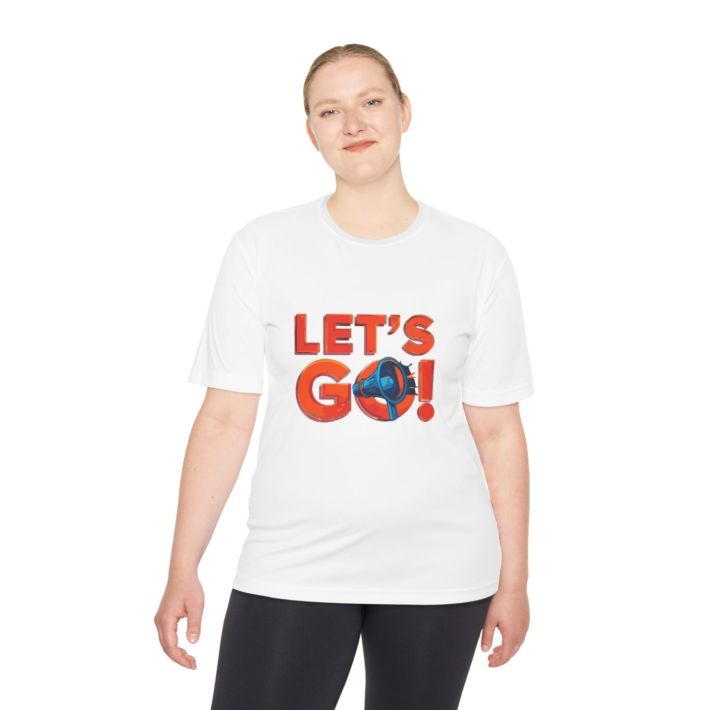 LET'S GO! Momentum Graphic Tee | Lightweight Polyester Athletic Shirt