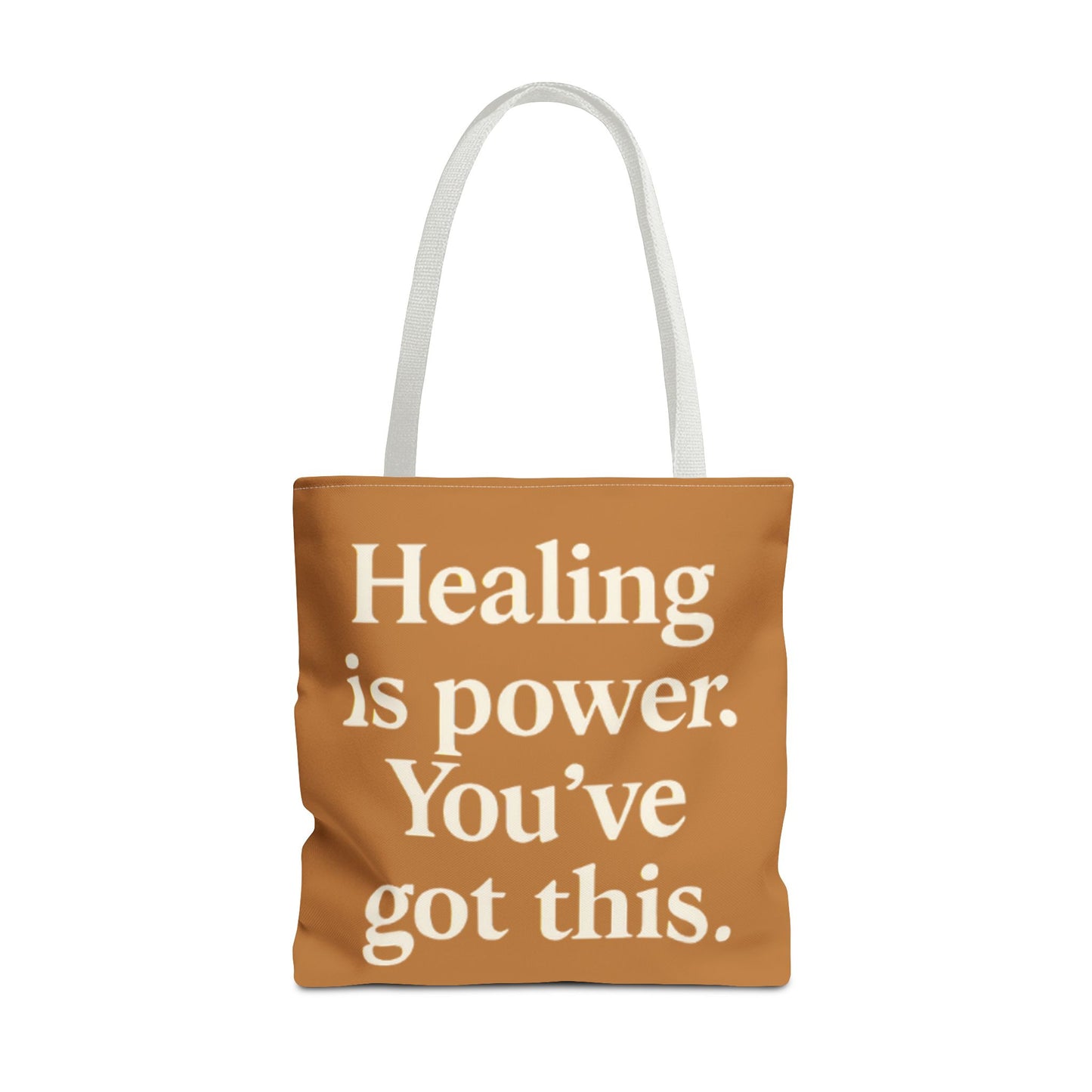 Empowering Healing Tote Bag, Inspirational Market Bag, Motivational Gift, Self-Care Accessory, Supportive Everyday Tote