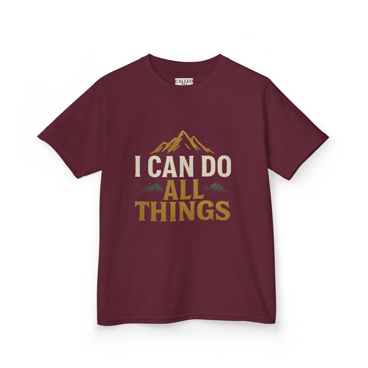 Kids Tee - Inspire and Empower 'I Can Do All Things' Motivational Shirt