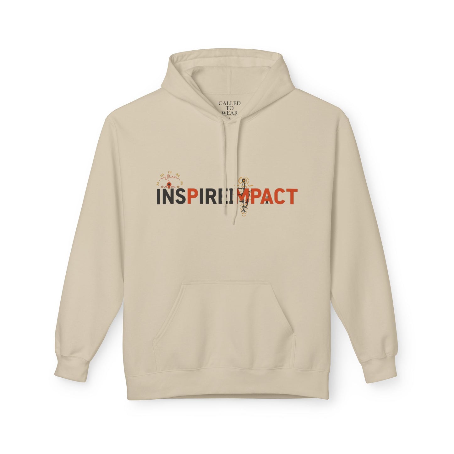Inspire Impact Hoodie | Inspirational Typography Logo