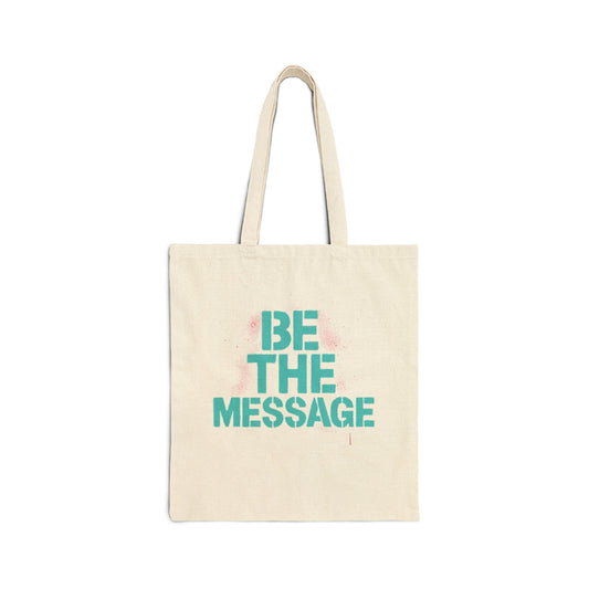 Inspirational Cotton Canvas Tote Bag - Eco-Friendly, Reusable Shopping Bag, Gym Bag, Beach Bag, Gift for Her