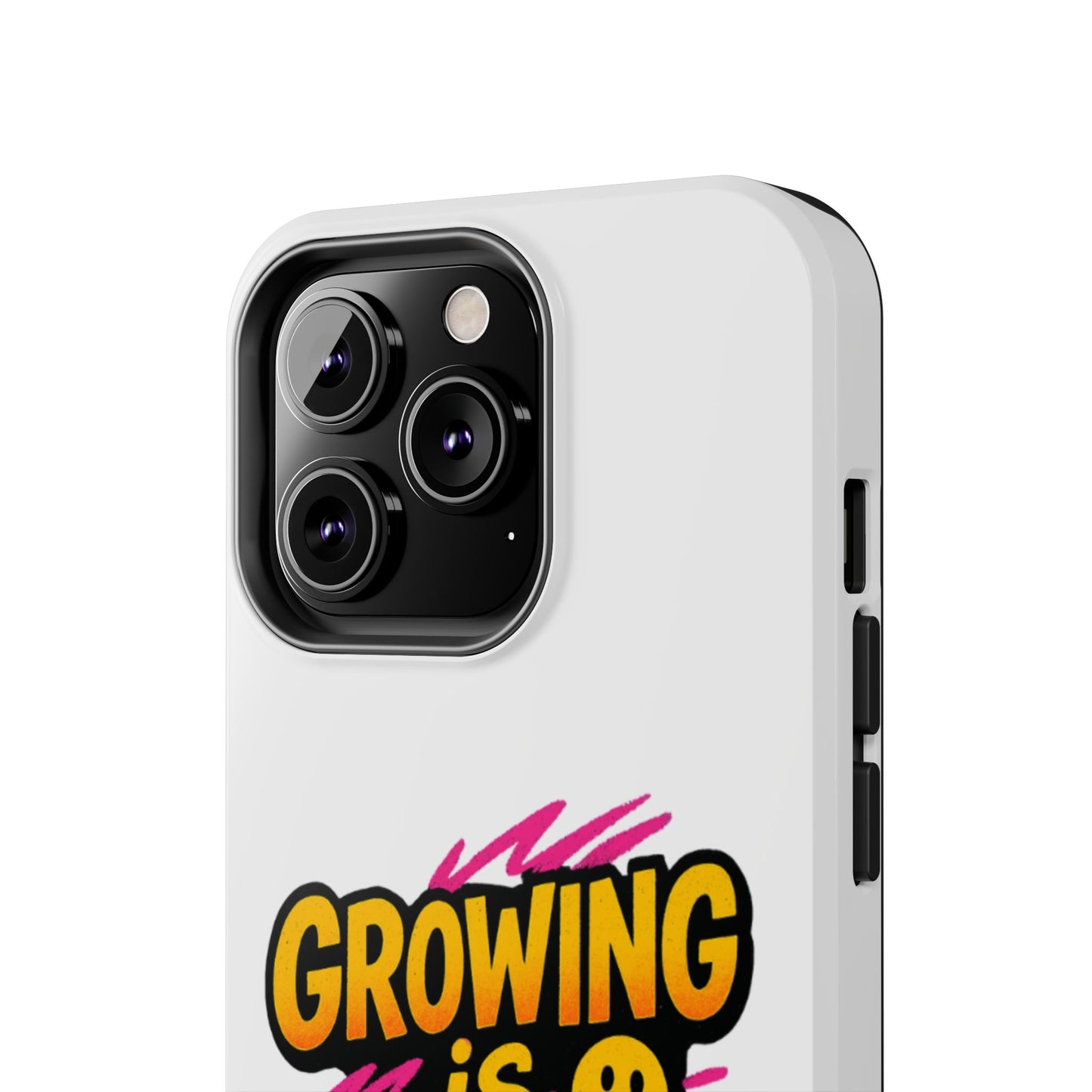 Empowering Tough Phone Case - 'Growing is Power' - Motivational Gifts, Unique Phone Accessories, Phone Protector, Gift for Teens
