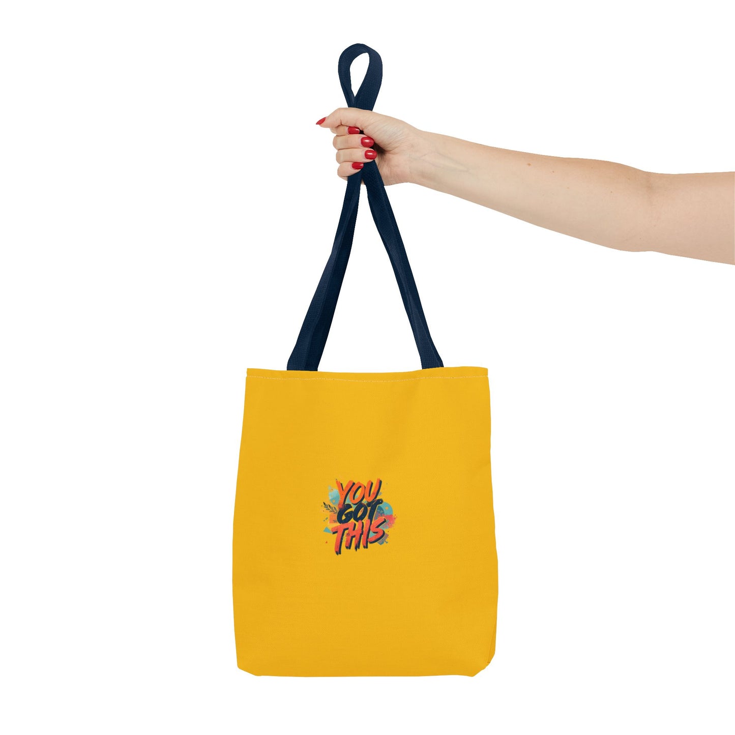 You Got This motivational graphic Tote Bag | positive quote, yellow background