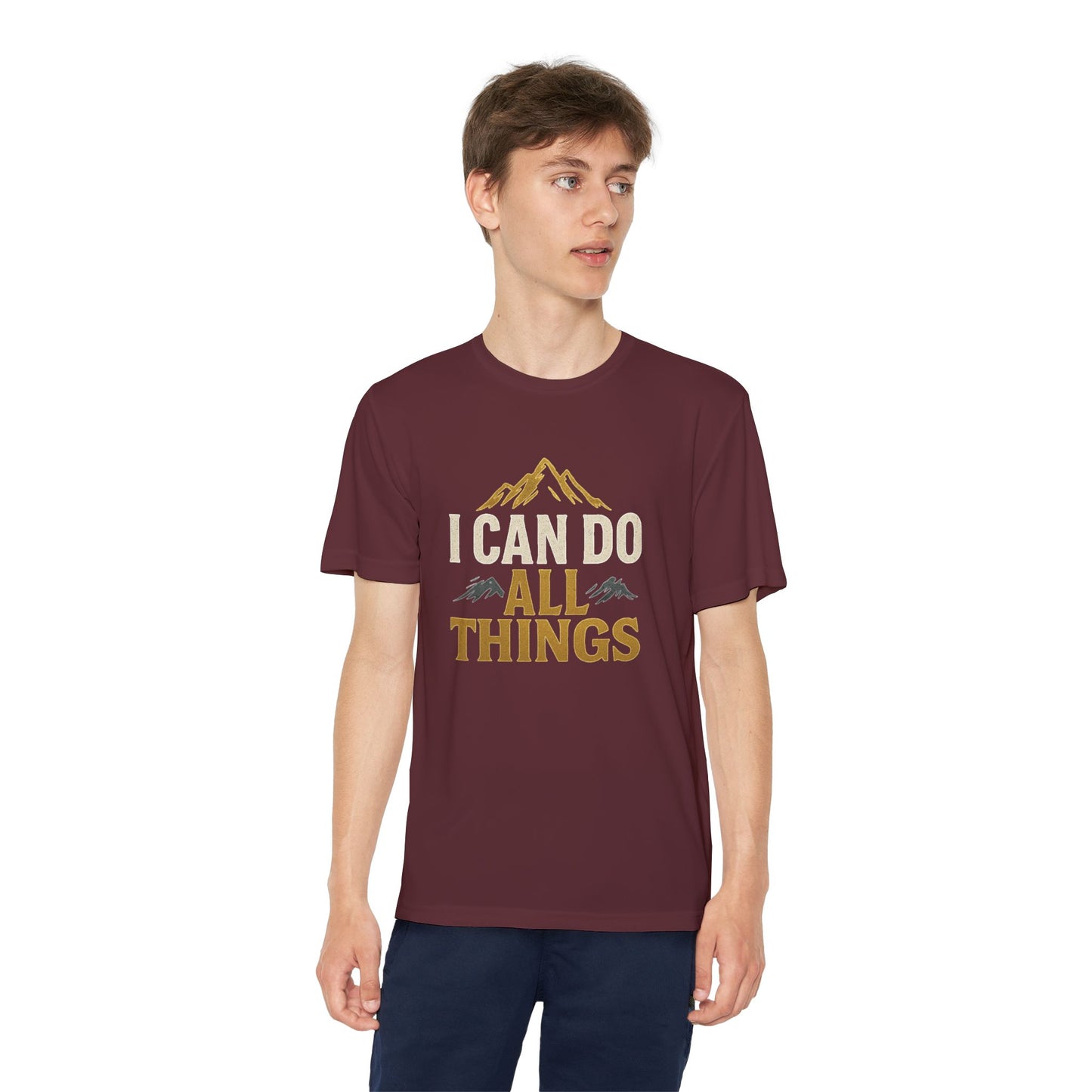 Youth Competitor Tee - I Can Do All Things Motivational Shirt